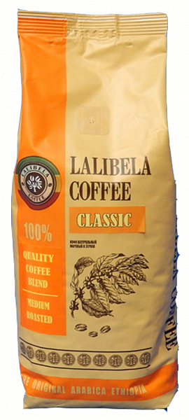 Кофе в зернах Lalibela Coffee Classic 500 г, Лалибела кофе Сидамо фото в онлайн-магазине Kofe-Da.ru
